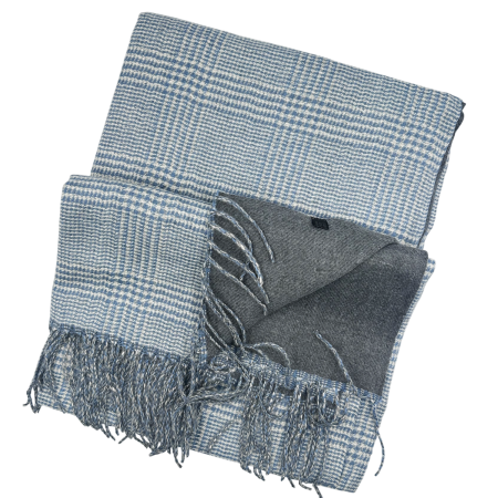 Esarfa reversibila in carouri LONDON CHECK - gri [1]