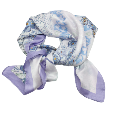 Esarfa satin ALICE, Lila, 70x70cm [1]
