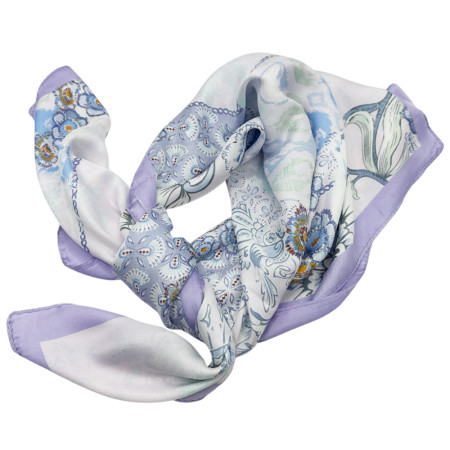Esarfe Matase & Voal & Satin - Esarfa satin ALICE, Lila, 70x70cm