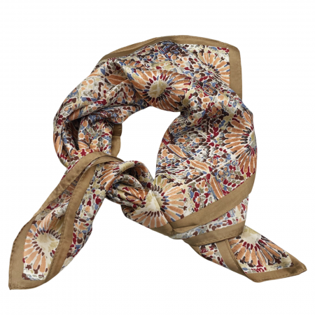 Esarfe Matase & Voal & Satin - Esarfa satin ADELE, Maro, 70x70cm