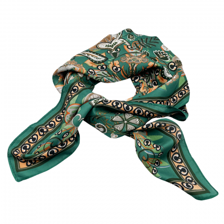 Esarfe Matase & Voal & Satin - Esarfa satin LIZZY, Verde, 70x70cm