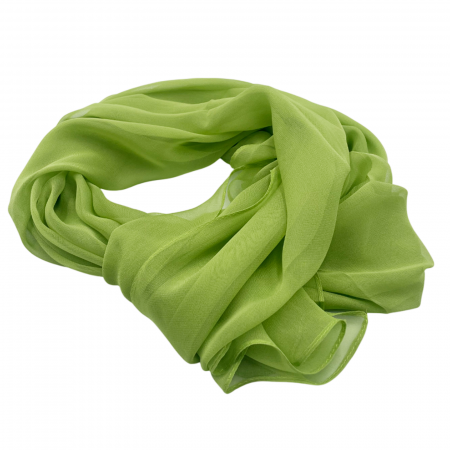 Esarfa uni de vara JOLEEN, Verde fistic, 50x160cm [1]