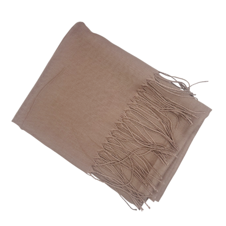 Esarfa uni subtire CASHMERE EMILY, Bej Taupe, 70x180cm [1]