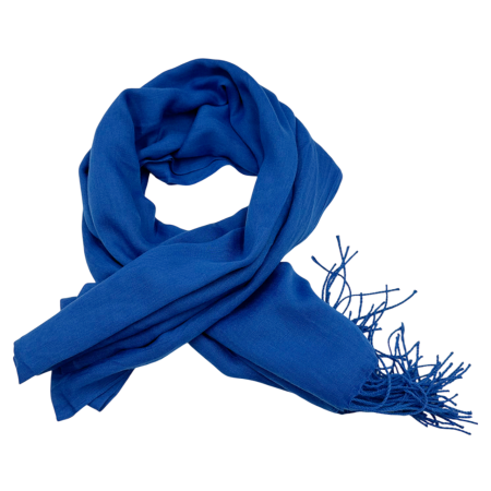 Esarfe Casmir & Vascoza & Manusi - Esarfa uni subtire CASHMERE EMILY, Albastru, 70x180cm