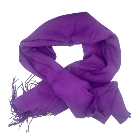 Esarfe Casmir & Vascoza & Manusi - Esarfa uni subtire CASHMERE EMILY, Mov violet, 70x180cm