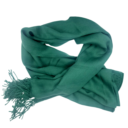 Esarfe Casmir & Vascoza & Manusi - Esarfa uni subtire CASHMERE EMILY, Verde, 70x180cm