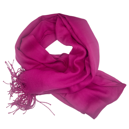 Esarfe Casmir & Vascoza & Manusi - Esarfa uni subtire CASHMERE EMILY, Fucsia, 70x180cm