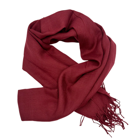 Esarfe Casmir & Vascoza & Manusi - Esarfa uni subtire CASHMERE EMILY, Visiniu, 70x180cm