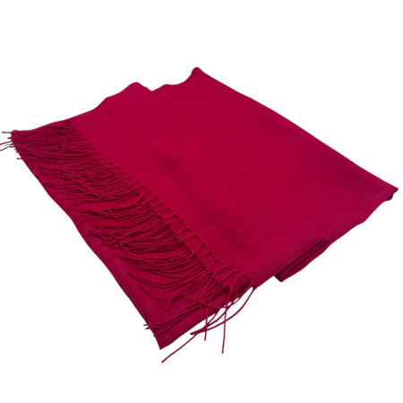 Eșarfă Rosie cu Franjuri – Accesoriu Elegant pentru Ținute Rafinate [1]