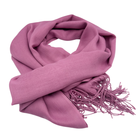 Esarfe Cashmere Subtiri - Esarfa Roz cu Franjuri – Accesoriu Elegant pentru Tinute Rafinate