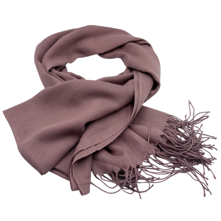 Esarfe Cashmere Subtiri - Esarfa Roz Inchis-Prafuit cu Franjuri – Accesoriu Elegant pentru Tinute Rafinate