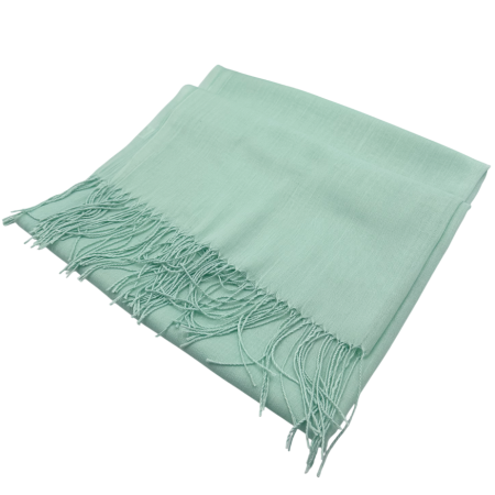 Eșarfă Verde-menta cu Franjuri – Accesoriu Elegant pentru Ținute Rafinate [1]