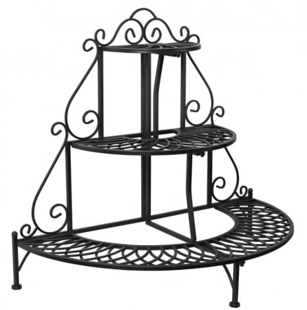 De Gradina - Etajera pentru flori AMELIE, 100x50x85cm, Fier forjat
