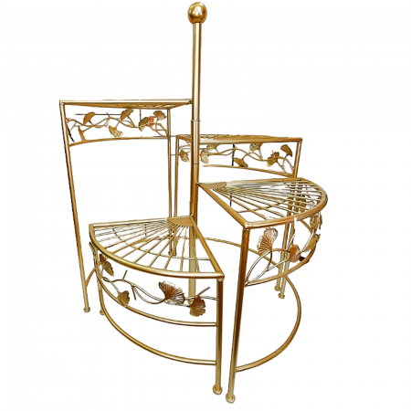 De Gradina - Etajera pentru flori - tip evantai - KLARA, 100x90cm, Fier forjat
