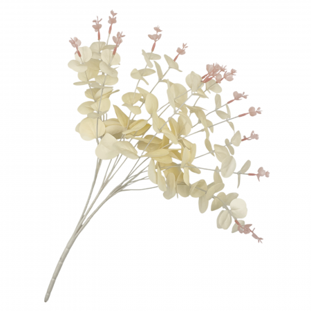 Flori Artificiale - Eucalipt artificial CHLOE, Crem, 40cm