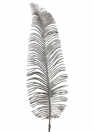Creanga decorativa LEON, Argintiu, 70cm [3]