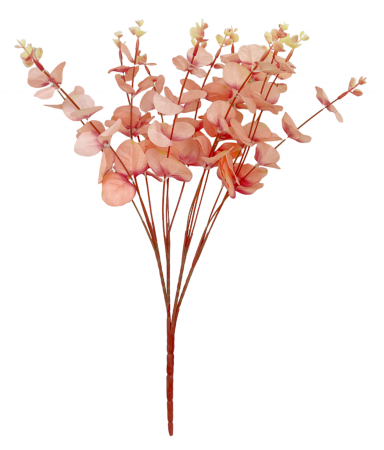 Flori Artificiale - Eucalipt artificial DAPHNE, Roz somon, 45cm