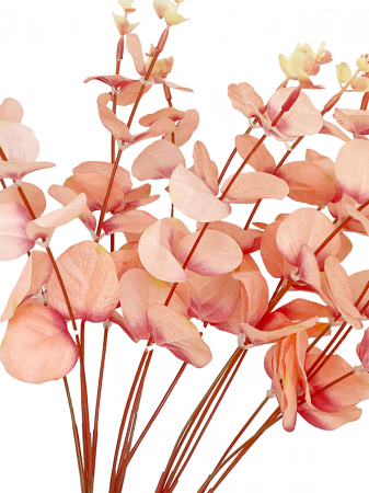 Eucalipt artificial DAPHNE, Roz somon, 45cm [1]