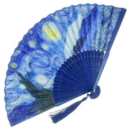 DE VARA - Evantai din Bambus si Textil Van Gogh