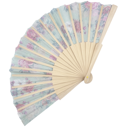 Evantai Elegant Crem cu Trandafiri Vintage SOLLER [2]