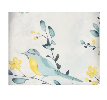 Fata de masa BIRD GARDEN cu flori si pasari - cu dantela [3]