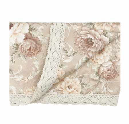 Fata de Masa Rotunda PAULETTE - Design Floral Vintage, 170cm [1]