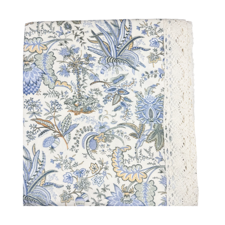 Fata de masa Vintage JARDIN cu motive florale si dantela [1]