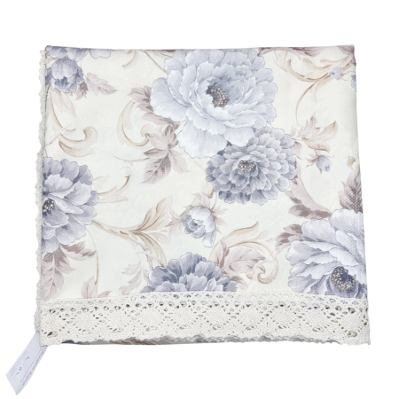 Textile - Fata de masa vintage JASMINE eleganta, cu flori si dantela