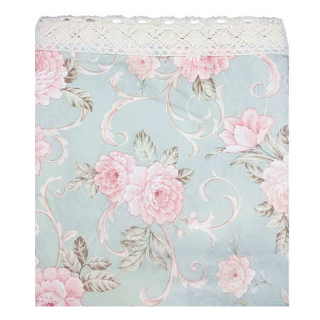Fata de masa Vintage MINTY 150x240 cm, cu motive florale si dantela [1]