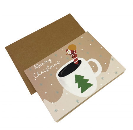 Set 6 Felicitari Craciun GREETINGS, 8.5x11.5cm [5]
