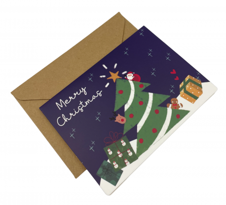 Set 6 Felicitari Craciun GREETINGS, 8.5x11.5cm [4]