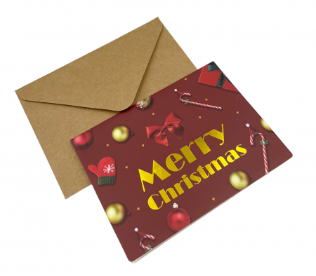 Set 6 Felicitari Craciun MERRY CHRISTMAS, 8.5x11.5cm [7]