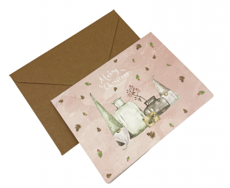 Felicitare Craciun Pastel Xmas 8.5x11.5cm, Set 6 bucati [8]