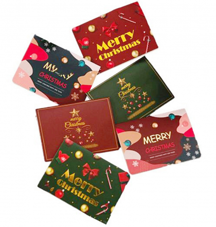 Set 6 Felicitari Craciun MERRY CHRISTMAS, 8.5x11.5cm [1]