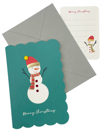 CRACIUN MAGIC - Felicitare Craciun Merry Christmas, Verde, 11x17cm