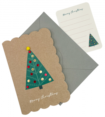 Felicitare Craciun Merry Christmas, Natur, 11x17cm [1]