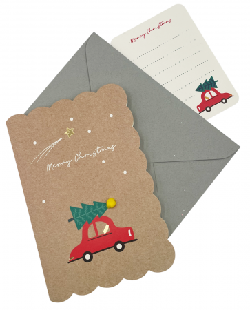CRACIUN MAGIC - Felicitare Craciun Merry Christmas, Natur, 11x17cm