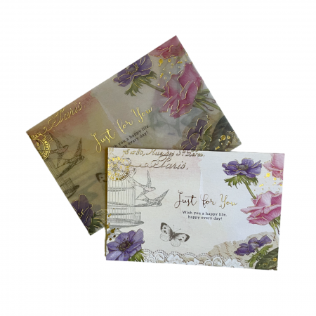 Felicitare cu plic pergament JUST FOR YOU, 10x14cm [1]