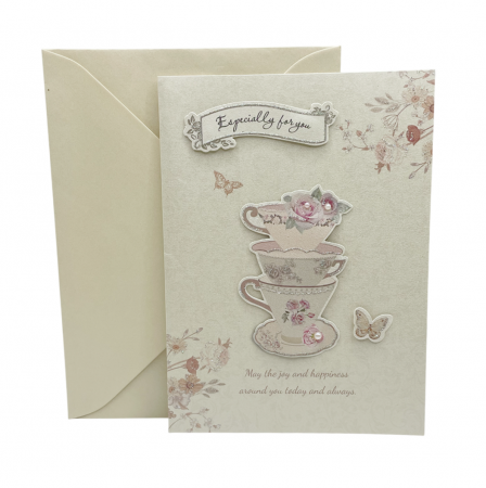 Felicitari, Pungi & Cutii Cadouri - Felicitare cu plic perlat FOR YOU