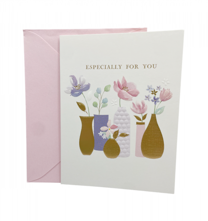 Felicitari, Pungi & Cutii Cadouri - Felicitare cu plic roz FOR YOU