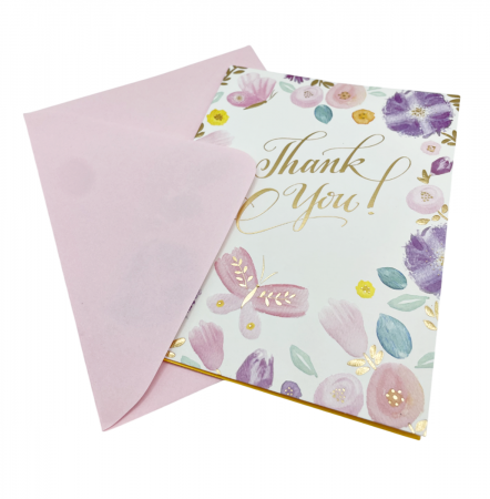 Felicitare cu plic roz THANK YOU [1]