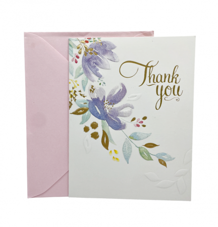 Felicitari, Pungi & Cutii Cadouri - Felicitare cu plic roz THANK YOU