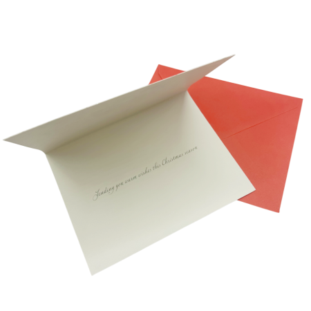 Felicitare de Crăciun cu biserică și colindători [1]