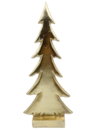 Figurină Brad de Crăciun Auriu RICHARD – Decor Elegant [1]