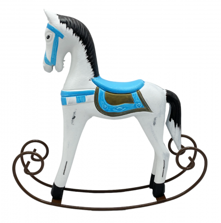 Figurine & Statuete - Figurina Calut cu balansoar SUGAR, Albastru, 23cm