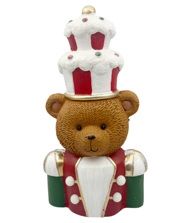DECORATIUNI CRACIUN - Figurină Crăciun cu LED – Ursuleț Nutcracker SWEET BEAR