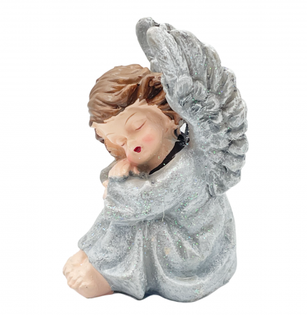 Figurine & Statuete - Inger decorativ ELISE, Gri albastrui, 10cm