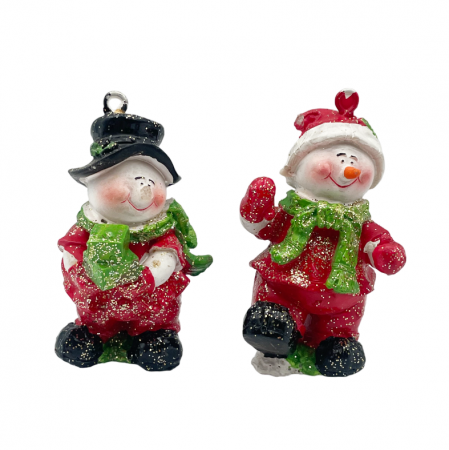 Set 2 Figurine Craciun Om de Zapada CHIMY, 8cm [1]
