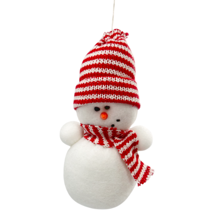 GLOBURI & FLORI DE BRAD - Figurina Craciun Om de zapada FREEZY, Rosu, 15cm