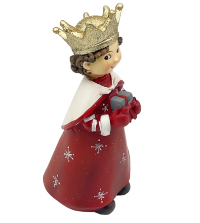 Figurina Craciun Printesa cu coroana si mantie NATALIE, 16cm [1]